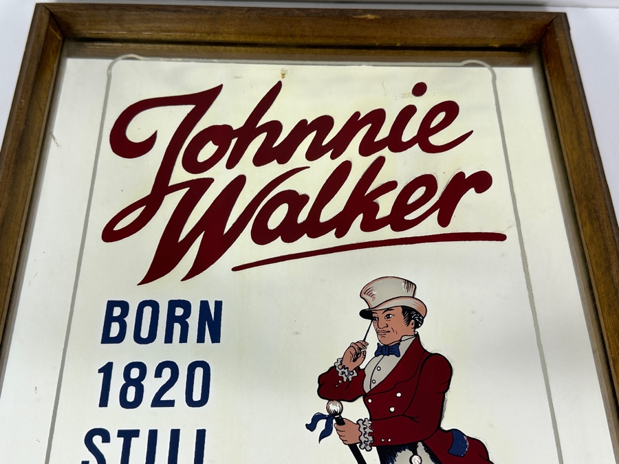 Just Added - Vintage Johnnie Walker Scotch Whisky Advertising Mirror 12 X 15.5 [Photo 2]
