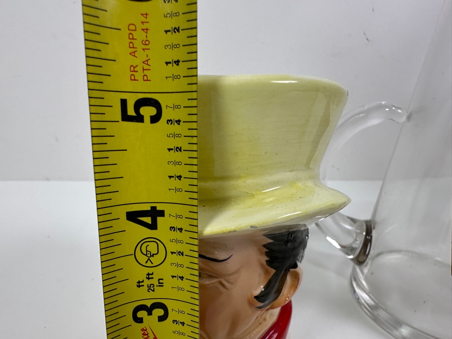 Just Added - Johnnie Walker Red Toby Mug 5H & Johnnie Walker Black Label Old Scotch Whisky Advertising Glass Pitchers 7H [Photo 5]