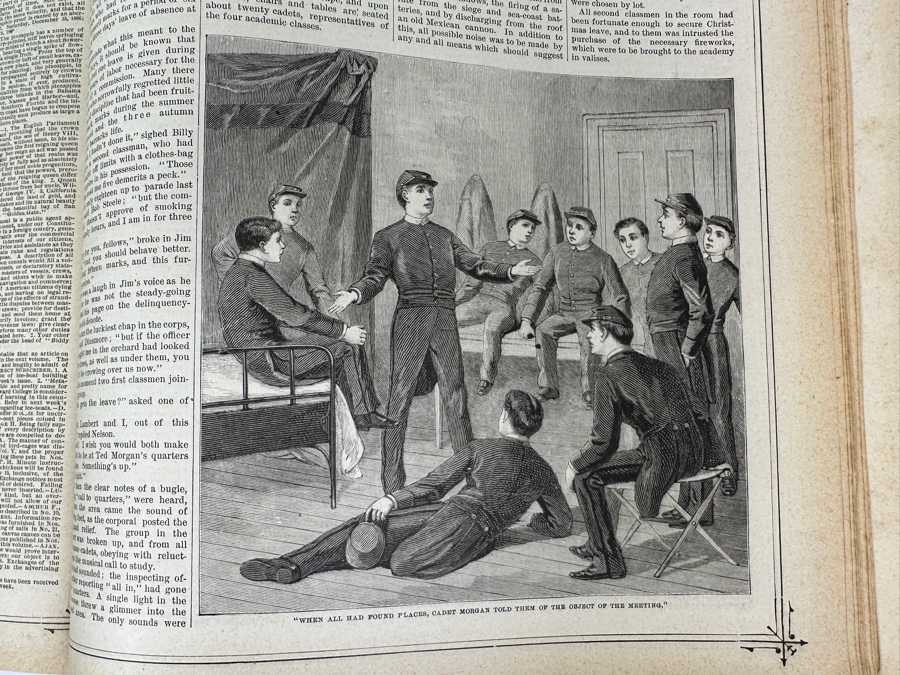 Just Added - Vintage 1886-1887 Golden Days For Boys And Girls Publications Hardcover Bound [Photo 10]