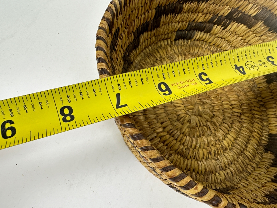 Just Added - Vintage Native American Hand Woven Basket 7W X 2.75H [Photo 6]