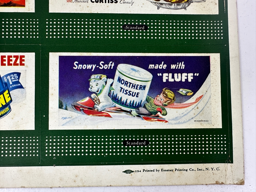 Just Added - Vintage 1950 Lionel Trains Miniature Advertising Billboards 11 X 14 [Photo 10]