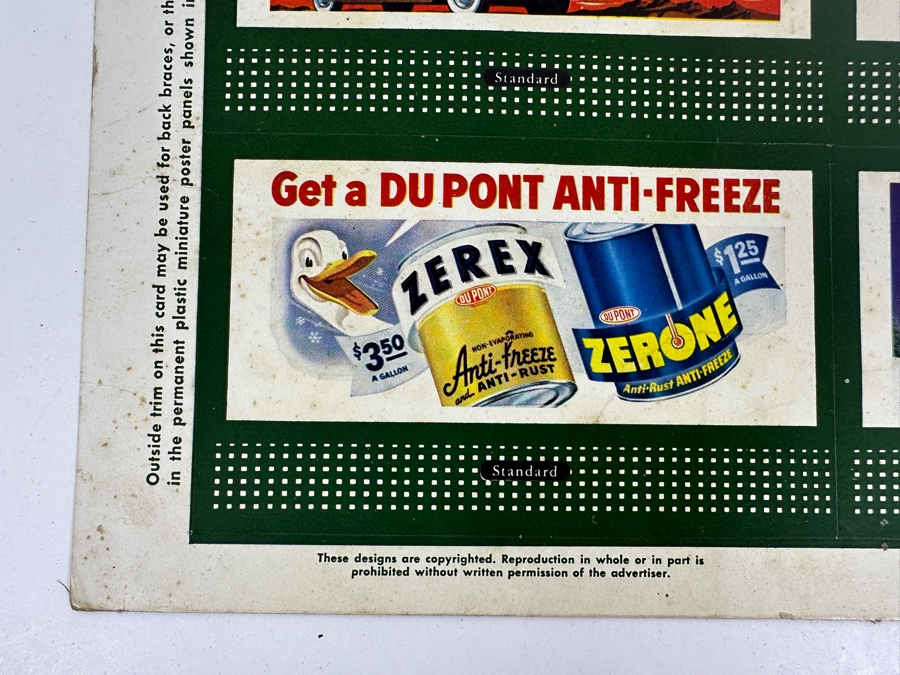 Just Added - Vintage 1950 Lionel Trains Miniature Advertising Billboards 11 X 14 [Photo 11]