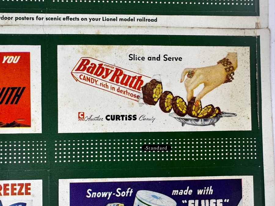 Just Added - Vintage 1950 Lionel Trains Miniature Advertising Billboards 11 X 14 [Photo 9]