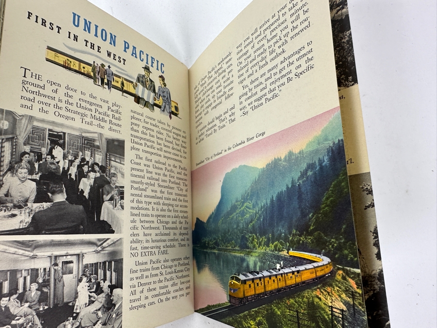 Just Added - Vintage 1953 Union Pacific Railroad Pacific Northwest And Alaska Travel Brochure [Photo 7]