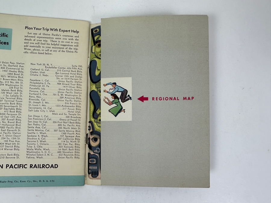 Just Added - Vintage 1953 Union Pacific Railroad Pacific Northwest And Alaska Travel Brochure [Photo 5]