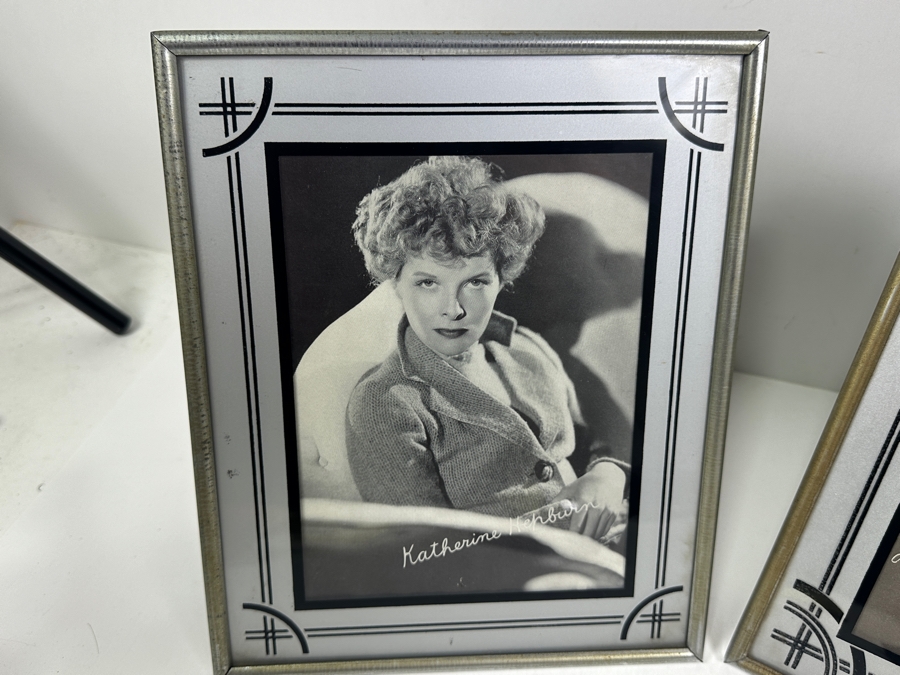 Just Added - Pair Of Art Deco Picture Frames 9 X 11 With Prints Of Katherine Hepburn And John Boles [Photo 2]
