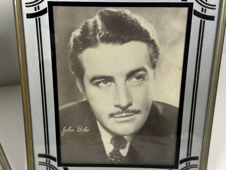 Just Added - Pair Of Art Deco Picture Frames 9 X 11 With Prints Of Katherine Hepburn And John Boles [Photo 5]