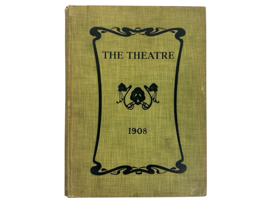 Just Added - Hardcover Bound The Theatre Programs From 1908 - Some Pages Are Loose [Photo 2]