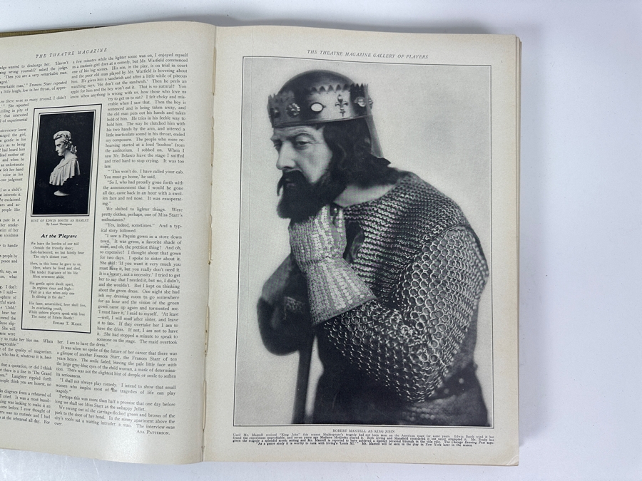 Just Added - Hardcover Bound The Theatre Programs From 1908 - Some Pages Are Loose [Photo 5]