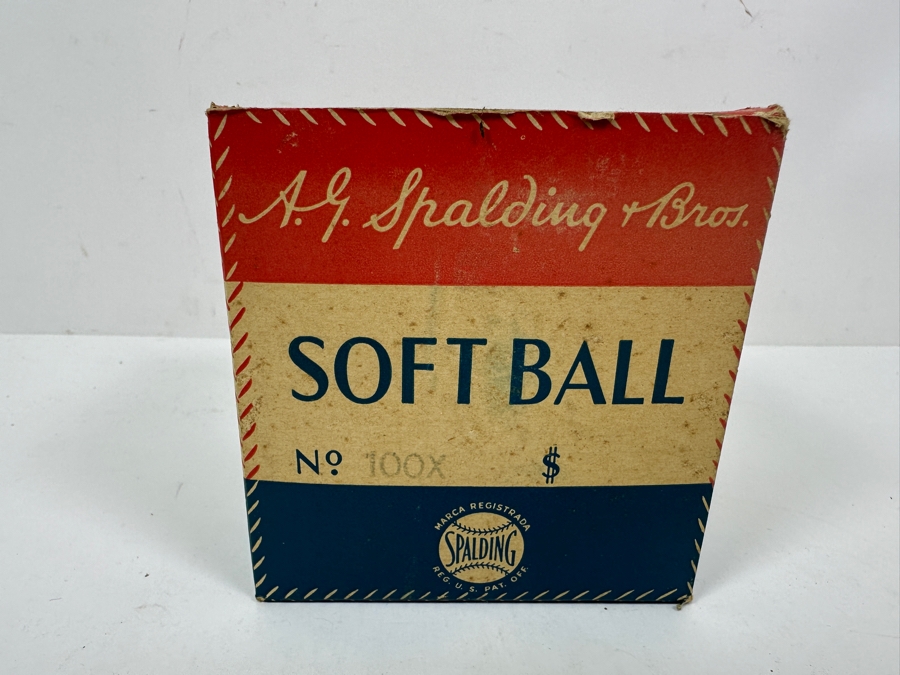 Just Added - New Old Stock Spalding Soft Ball In Original Box [Photo 3]