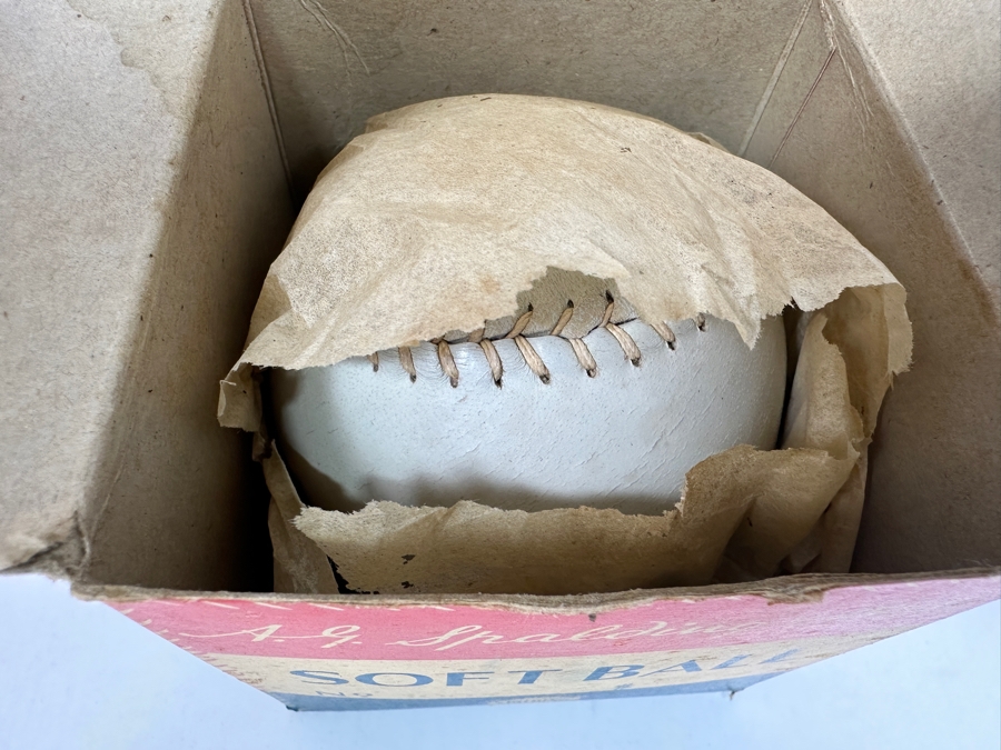 Just Added - New Old Stock Spalding Soft Ball In Original Box [Photo 5]