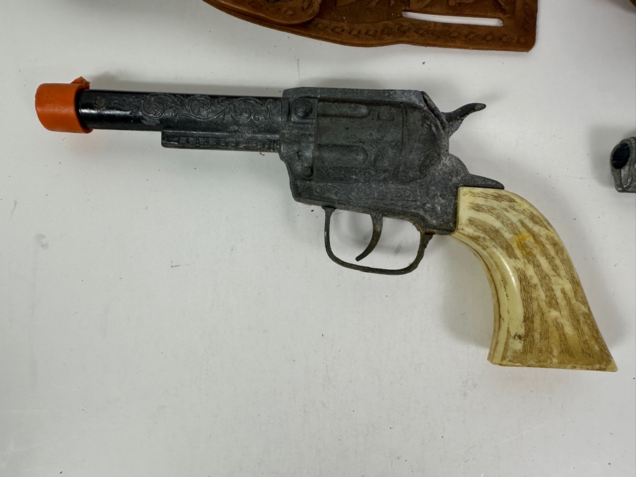 Just Added - Pair Of Toy Guns (One Marked Pony Boy) With Holsters [Photo 2]