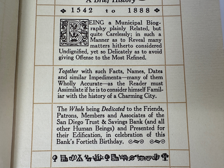 Just Added - First Edition 1929 Book A Short History Of San Diego, California Printed By The Arts And Crafts Press And 1962 Seventh Edition Book A Short History Of San Diego, California Compliments Of San Diego Trust & Savings Bank [Photo 6]