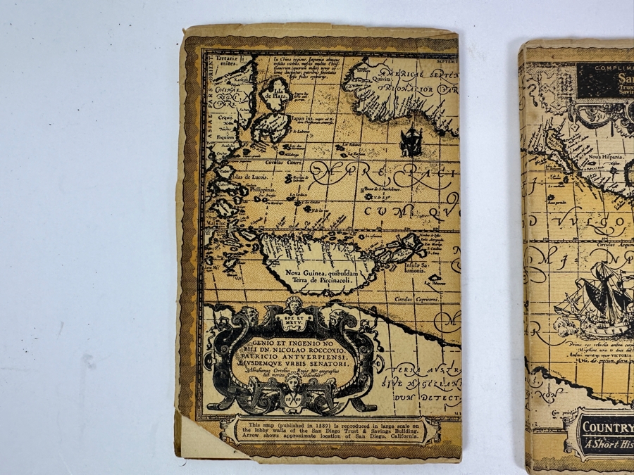 Just Added - First Edition 1929 Book A Short History Of San Diego, California Printed By The Arts And Crafts Press And 1962 Seventh Edition Book A Short History Of San Diego, California Compliments Of San Diego Trust & Savings Bank [Photo 9]