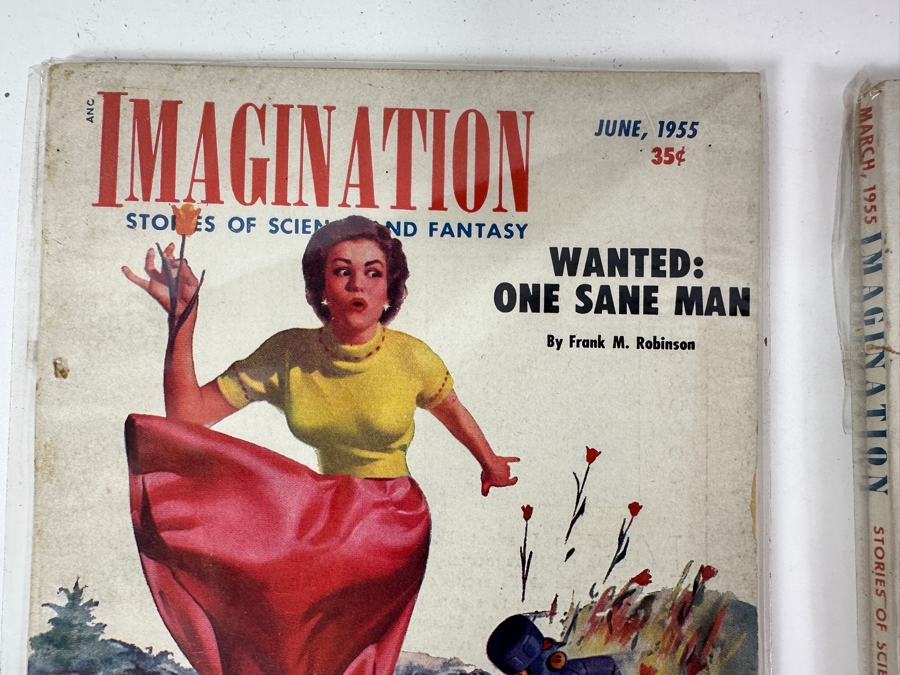 Just Added - (4) Vintage 1955 Imagination Stories Of Science And Fantasy Digests [Photo 5]