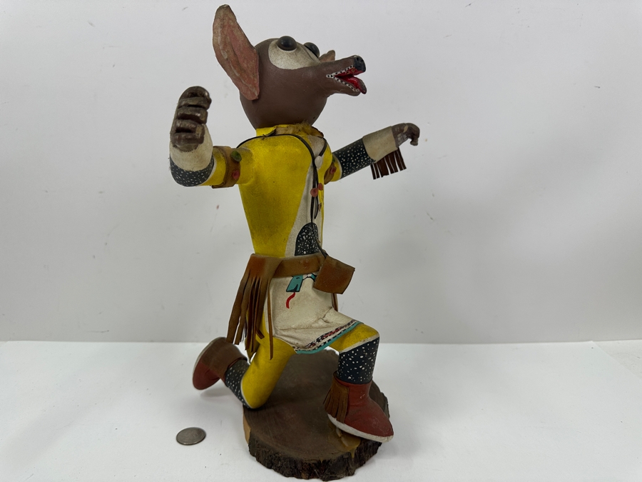 Just Added - Vintage Native American Hand Painted Wooden Kachina Doll 13.5H [Photo 6]