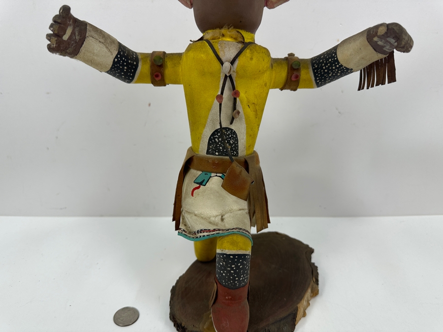 Just Added - Vintage Native American Hand Painted Wooden Kachina Doll 13.5H [Photo 4]