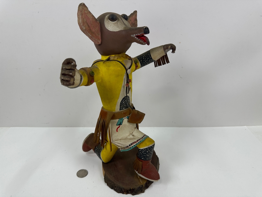 Just Added - Vintage Native American Hand Painted Wooden Kachina Doll 13.5H [Photo 5]