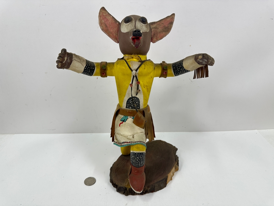 Just Added - Vintage Native American Hand Painted Wooden Kachina Doll 13.5H [Photo 2]