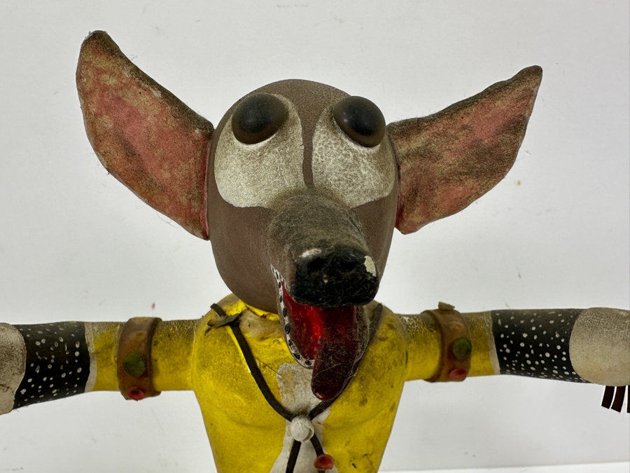 Just Added - Vintage Native American Hand Painted Wooden Kachina Doll 13.5H [Photo 3]