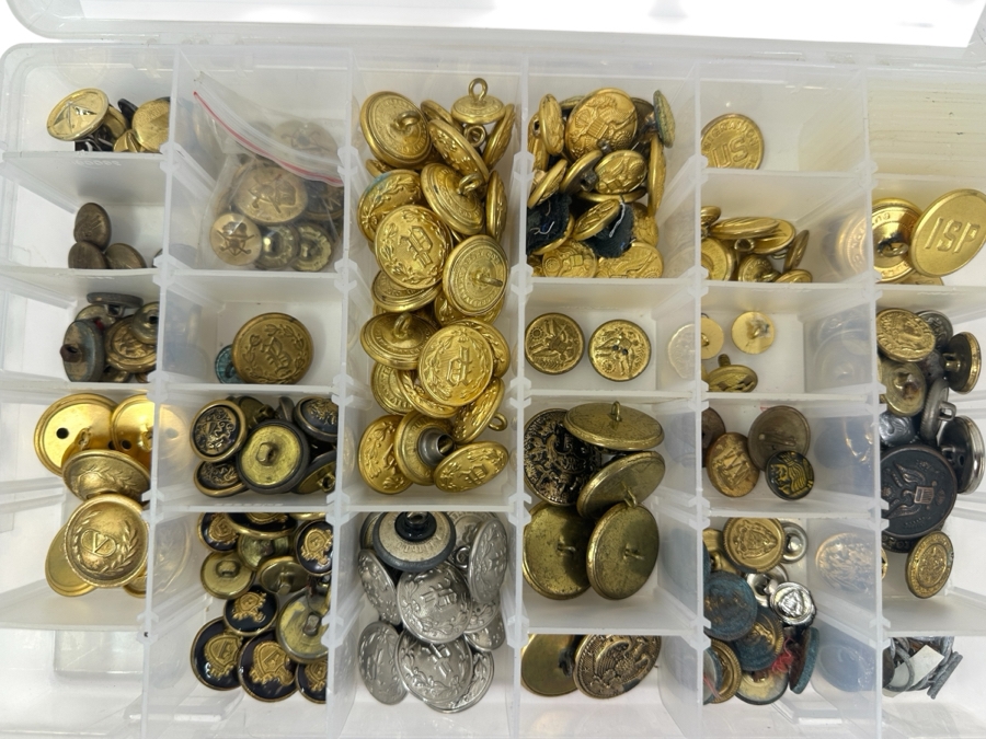 Just Added - Collection Of Various Buttons From The Police & Military