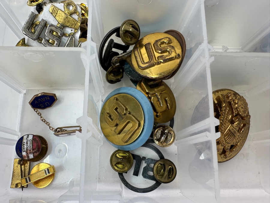 Just Added - Collection Of Various Military Pins & Tie Clips [Photo 4]
