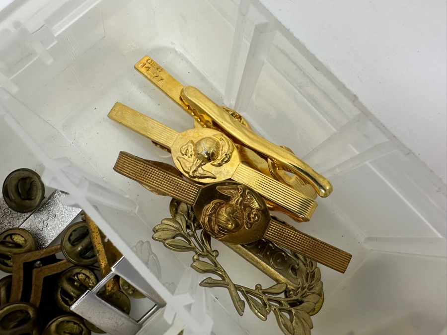 Just Added - Collection Of Various Military Pins & Tie Clips [Photo 16]