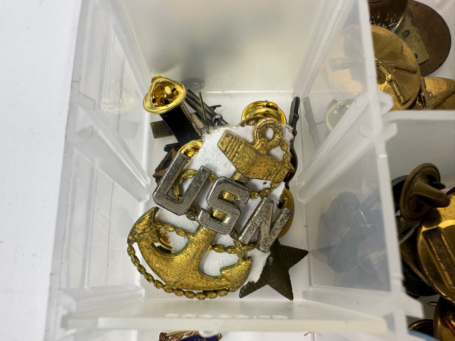 Just Added - Collection Of Various Military Pins & Tie Clips [Photo 3]