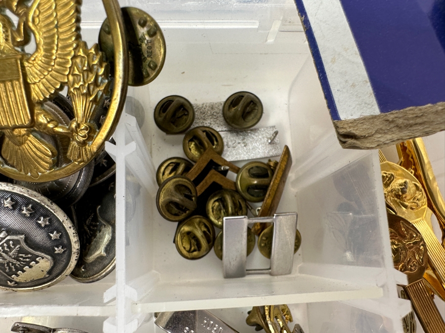 Just Added - Collection Of Various Military Pins & Tie Clips [Photo 14]