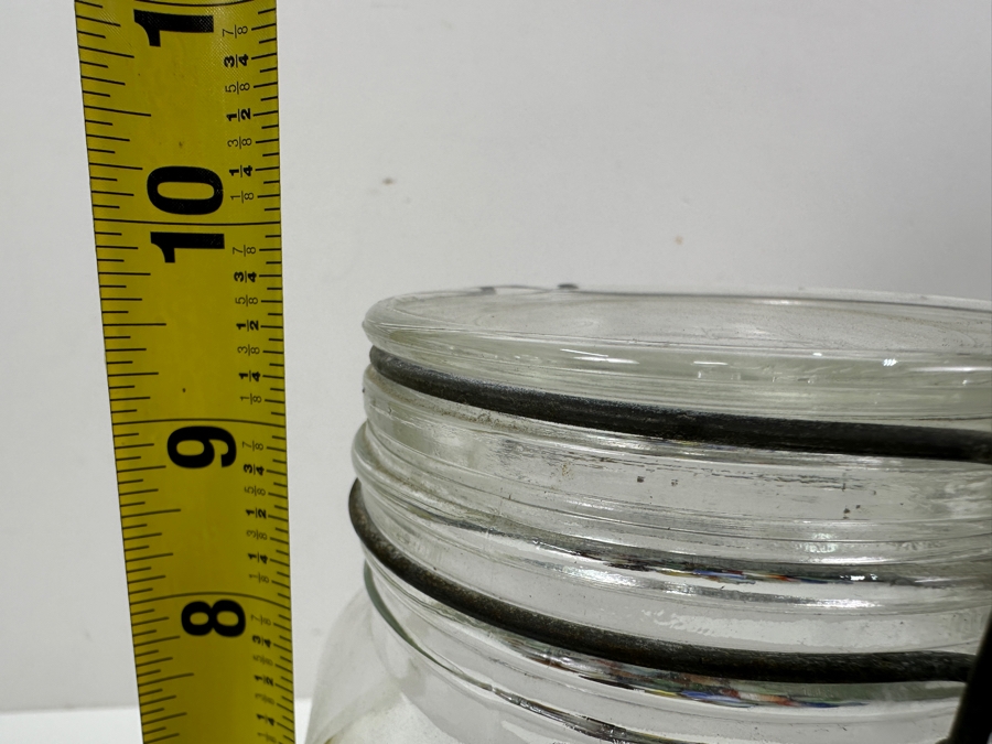 Just Added - Vintage Glass Jar Filled With Vintage Glass Marbles 9.5H [Photo 29]
