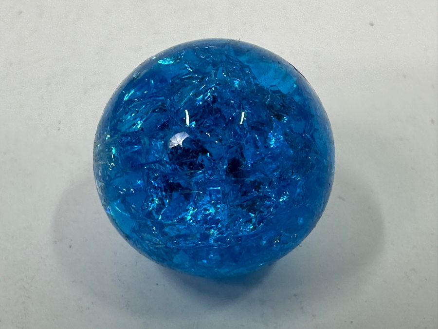 Just Added - Vintage Ball Ideal Glass Jar Filled With Colored Crackle Glass Marbles 7.5'H [Photo 12]