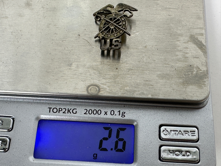 Just Added - Sterling Silver U.S. Army Quartermaster Corps Pin 2.6g [Photo 3]