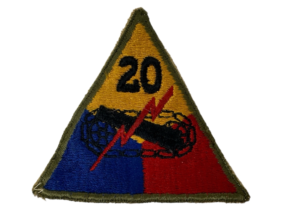 Just Added - WWII U.S. Army's 20th Armored Division Patch