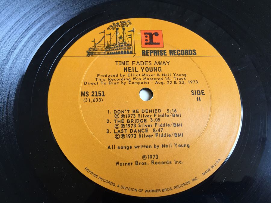 Neil Young ‎- Time Fades Away  - Reprise Records ‎- MS 2151  [Photo 8]