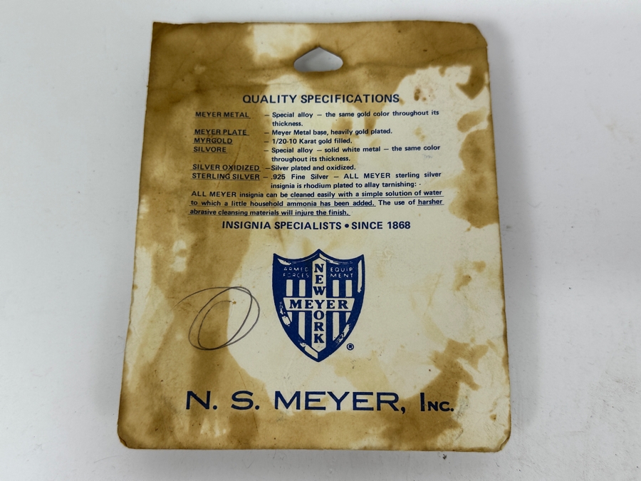 Just Added - N.S. Meyer Insignia Pins [Photo 4]