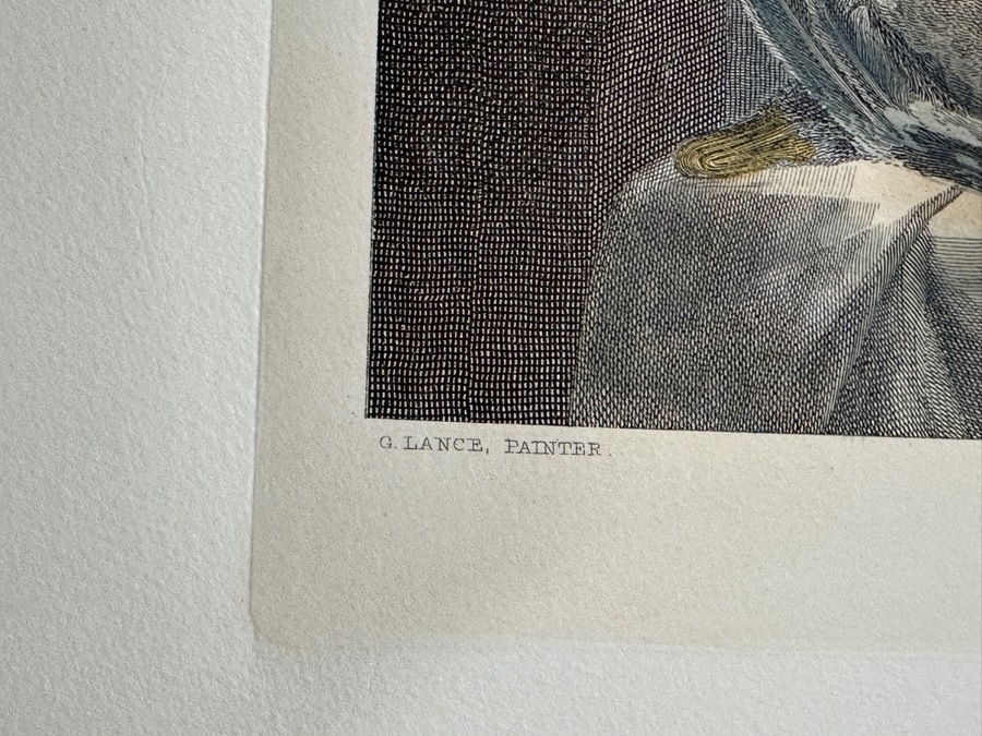 Just Added - Antique 1800s William Dean Taylor Engraving After A Painting By George Lance Titled “Red-Cap” 13 X 10 [Photo 8]