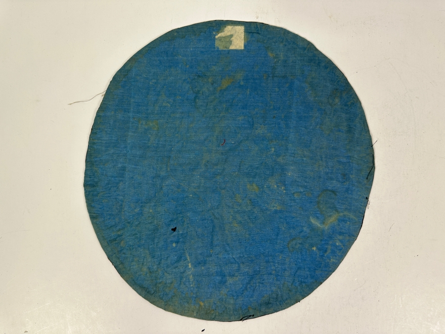 Just Added - Antique Chinese Embroidered Dragon Roundel 10.75'R [Photo 10]