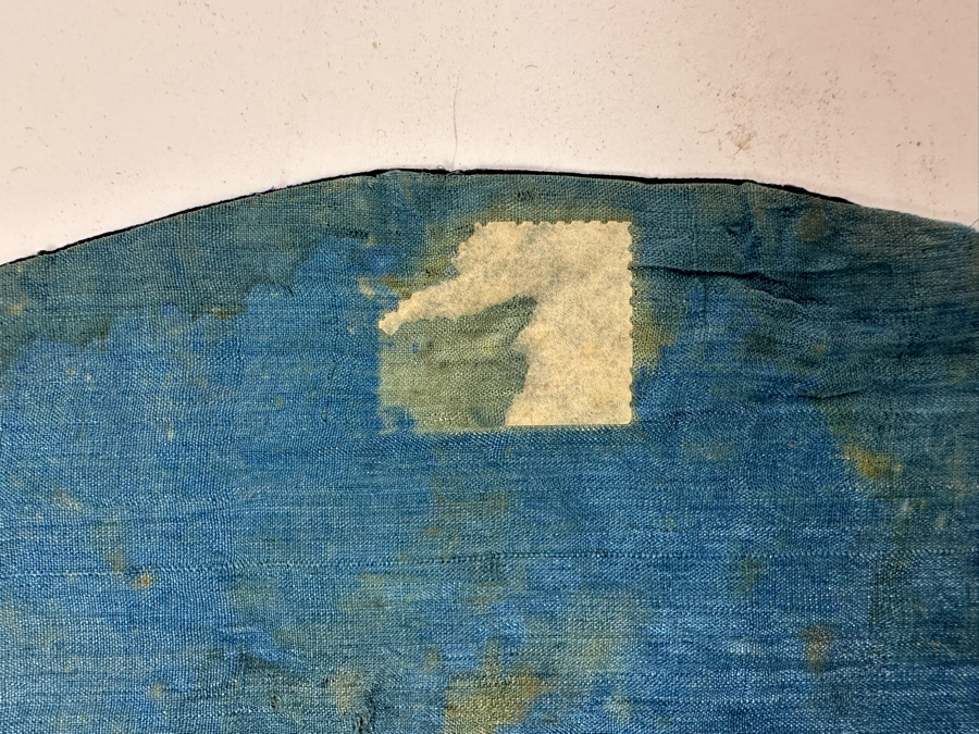 Just Added - Antique Chinese Embroidered Dragon Roundel 10.75'R [Photo 11]