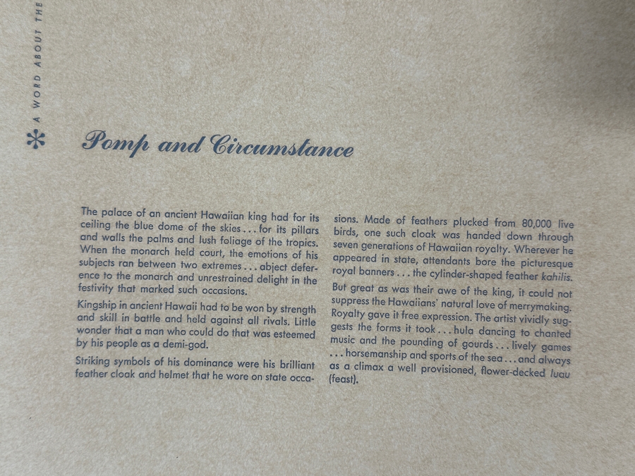 Just Added - Vintage Hawaiian Matson Lines Print Titled Pomp And Circumstance By Eugene Savage 21 X 14 [Photo 9]