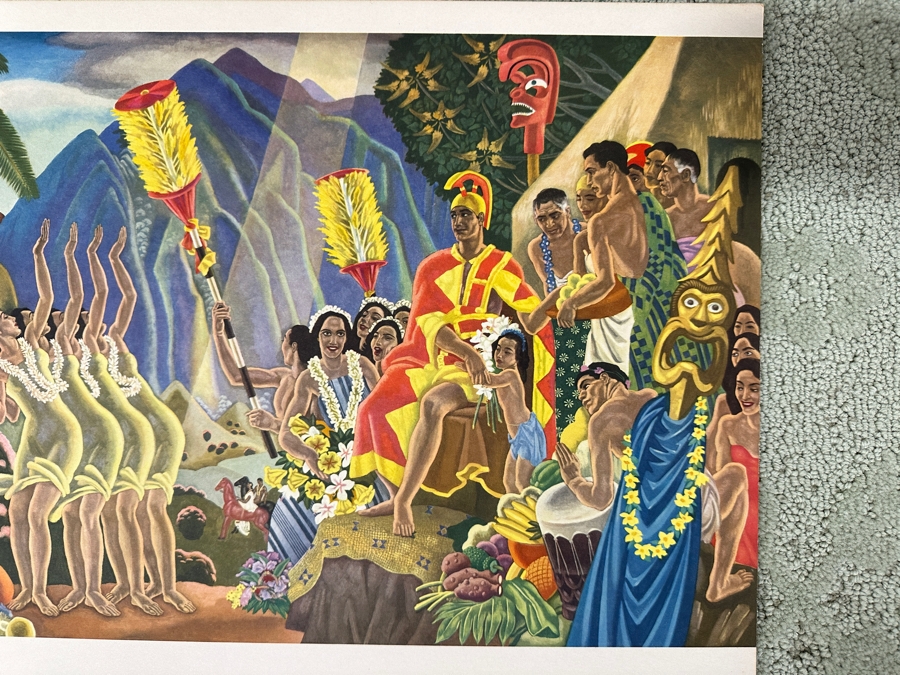 Just Added - Vintage Hawaiian Matson Lines Print Titled Pomp And Circumstance By Eugene Savage 21 X 14 [Photo 2]