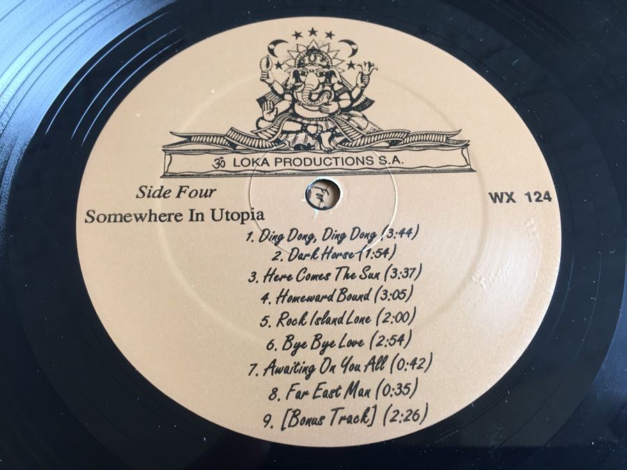 George Harrison ‎- Somewhere in Utopia  - Loka Productions S.A. ‎- WX-124 - 2 × Vinyl, Unofficial Release [Photo 10]
