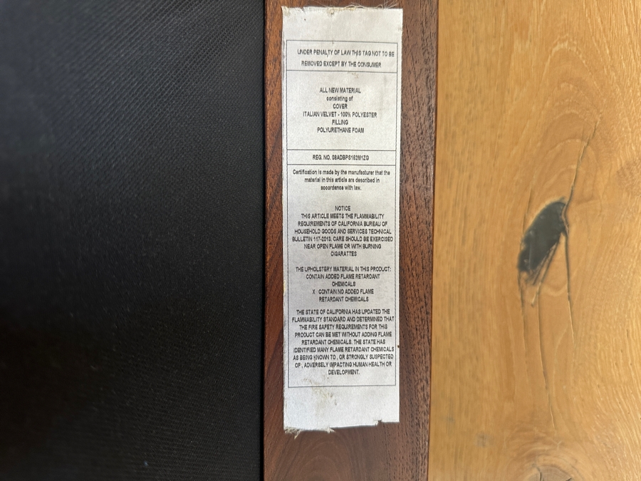 Pair Of Contemporary Chairs With Italian Velvet Upholstery In Manner Of Pierre Jeanneret Commitee Chair [Photo 9]