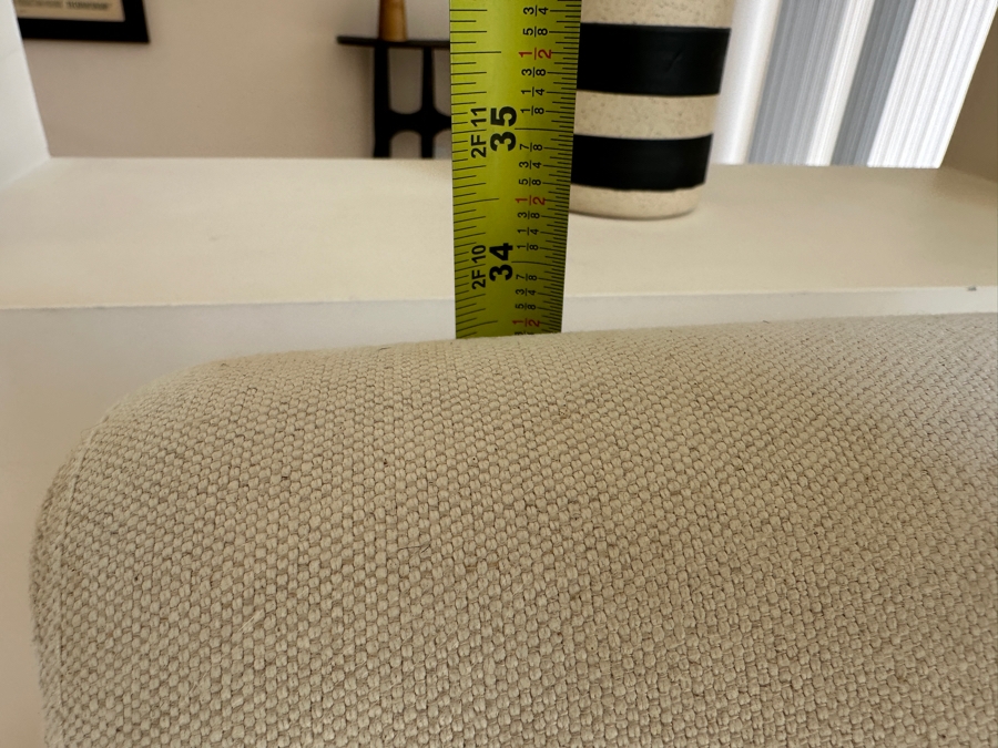 Pair of Four Hands Reuben Dining Chairs Nettlewood Frame and Upholstered Seat with Leather Wrapped Arms 23W X 24D X 34H [Photo 11]