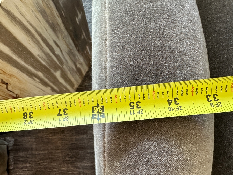 Pair of Soho Home Limited Ellis Mohair Velvet Lounge Chairs 36'W x 39'D x 32'H [Photo 12]