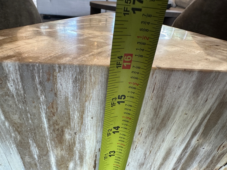 Crate & Barrel CB2 Tri Petrified Wood Side Table 10'W x 12'D x 16'H [Photo 11]