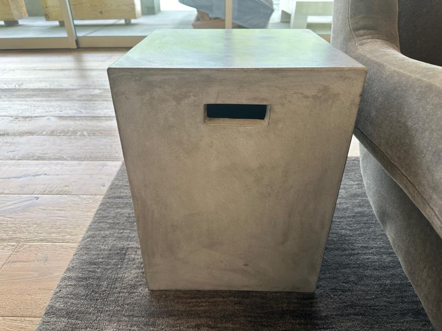 Concrete Side Table 14'W x 14'D x 18'H