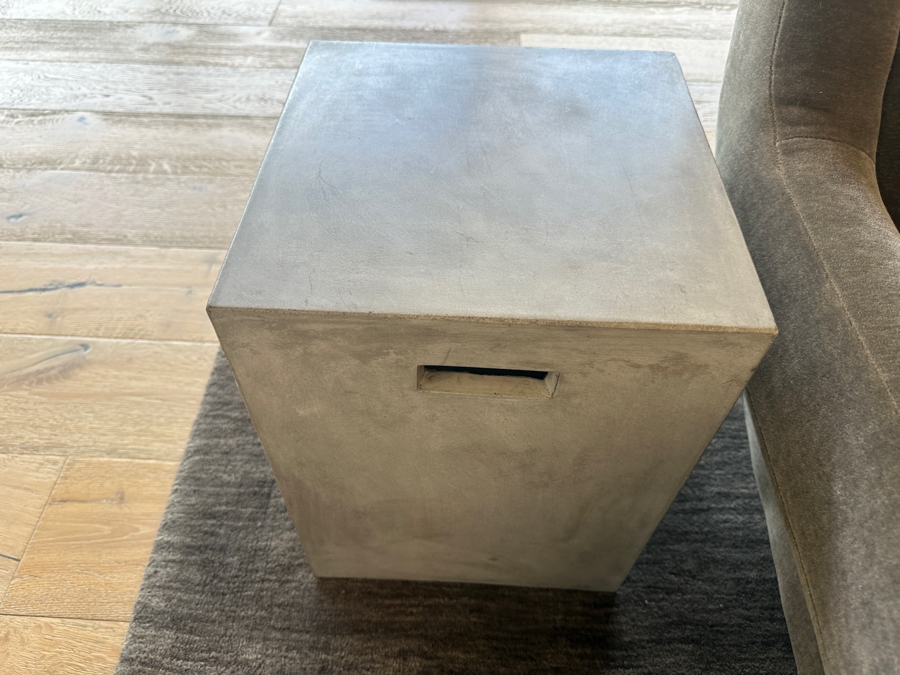 Concrete Side Table 14'W x 14'D x 18'H [Photo 2]