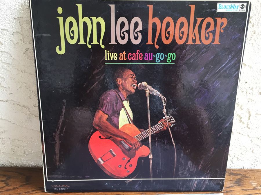 John Lee Hooker ‎- Live At Cafe Au-Go-Go - Bluesway ‎- BLS-6002  [Photo 1]