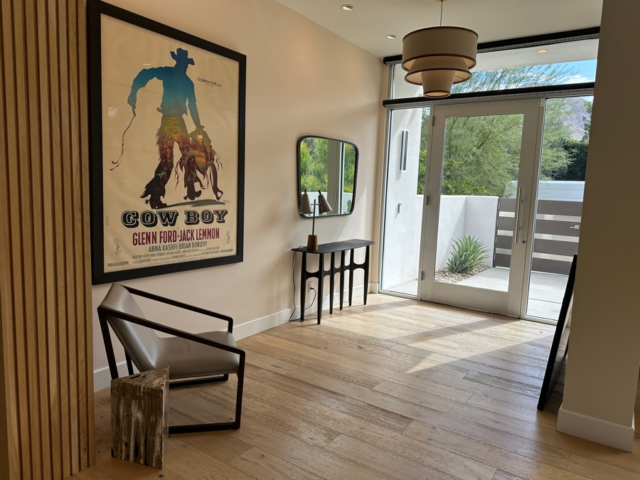 LARGE French Film Poster For 'Cowboy' (COLUMBIA, 1958) Stone lithograph Glenn Ford & Jack Lemmon 63' x 47' Sight Framed and Glazed Poster Purchased at Valley Fine Art, Aspen for $1,200 Framed Size: 52' x 68' [Photo 2]