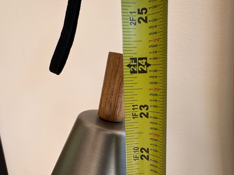 Crate & Barrel CB2 Paul McCobb Exposior Table Lamp with Wood Base and Two Nickel Shades 20'W x 24'H [Photo 8]